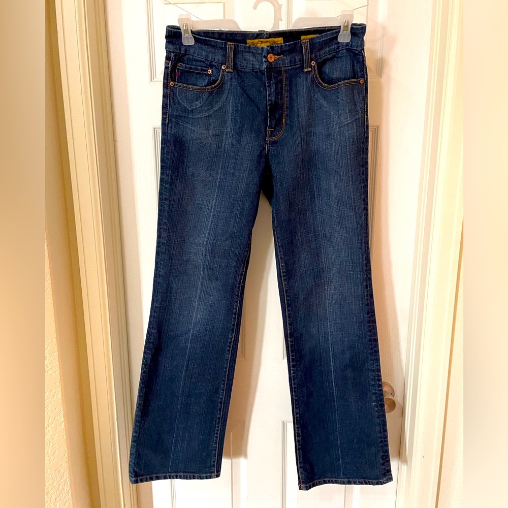 Seven7 Blue Boot Cut Jeans Timeless Style EUC size 10 so so good